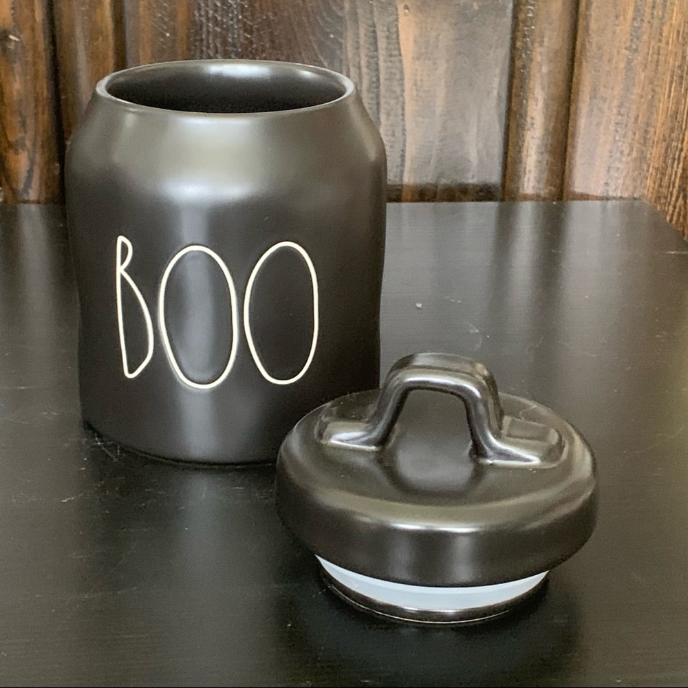 Rae Dunn Black Baby BOO Canister - White Letters - Picture 4 of 9